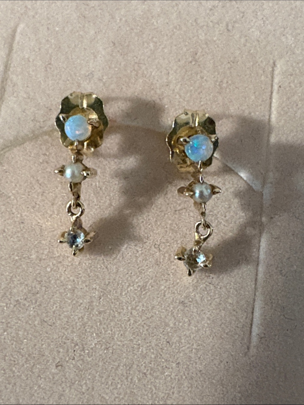 CATBIRD Petite Opal Spring Fairy Earrings - Picture 5 of 16